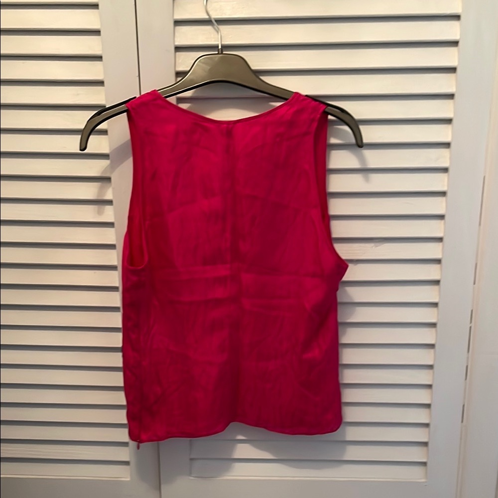 NWT Giorgio Armani Crop Tank Top side zipper silk/lining  size 6 made in Italy - Picture 3 of 7